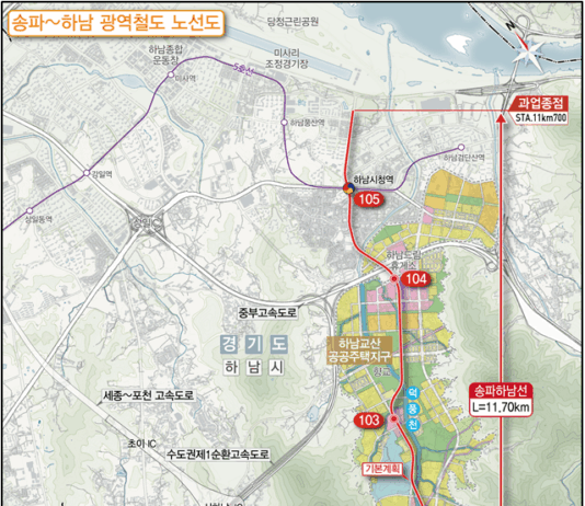 경기도, 송파하남선 ‘설계·시공 일괄입찰’ 공고… 3기 신도시 교통난 해소 박차